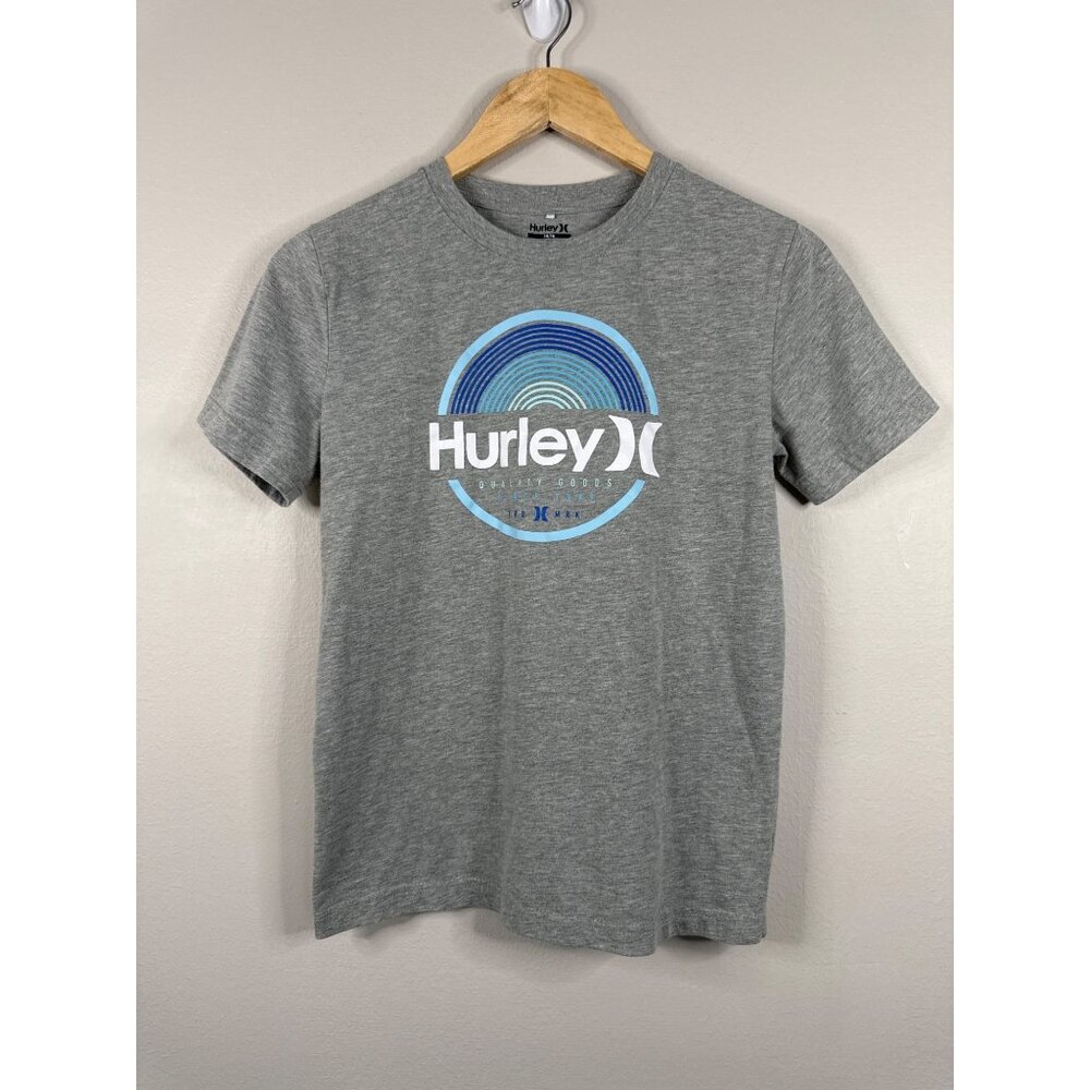 Hurley Boys Gray Graphic T-Shirt Size 14/16